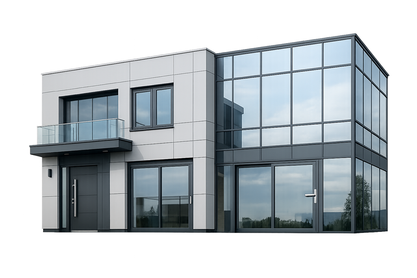 Modern home using Akpa aluminium systems